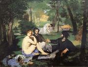 Having lunch on the grassplot Edouard Manet